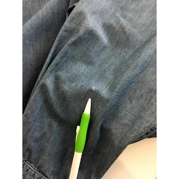 American Eagle Outfitters Men XL Athletic Fit Blue TINY HOLE - Picture 4 of 13